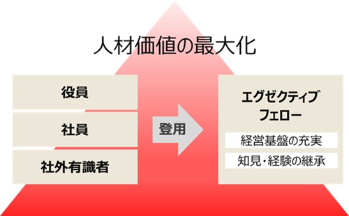 「エグゼクティブフェロー」への登用 イメージ図