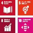 SDGs 4 5 8 10
